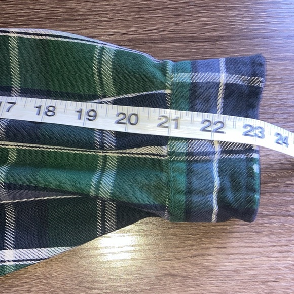 Vintage 1990s Carhartt Plaid Flannel Button Up Shirt Heavy Blend XLT - Picture 5 of 9